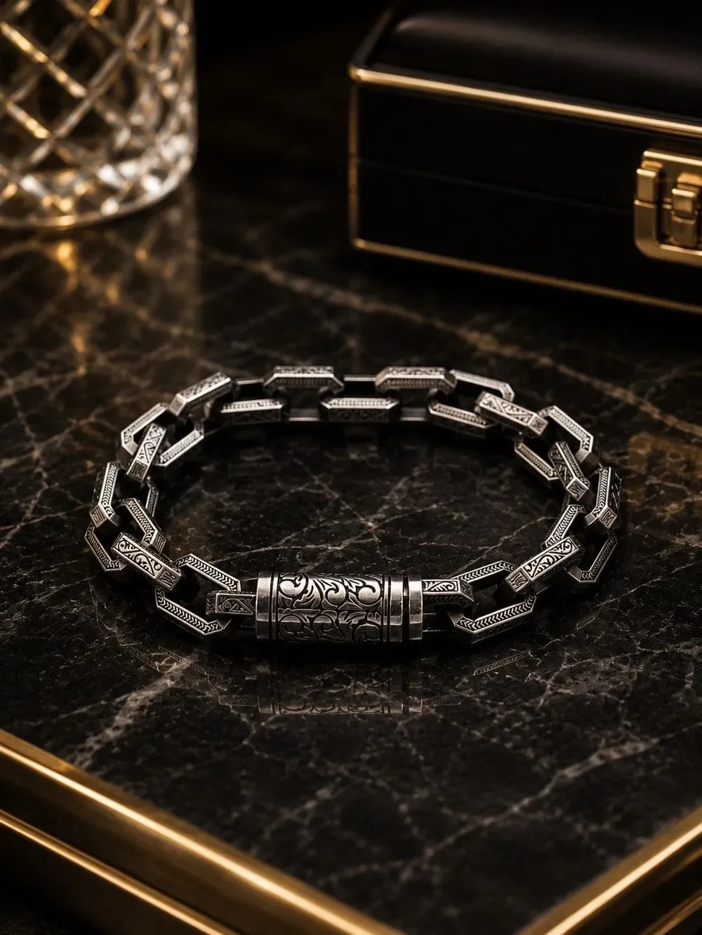 Men's Tribal Link Bracelet